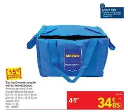 METRO Metro - sac isotherme souple offre