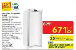 METRO Metro - armoires réfrigérées 240 l offre
