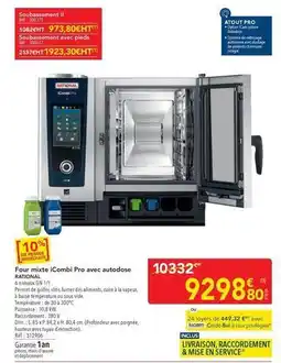 METRO Dim - four mixte icómbi pro avec autodose offre