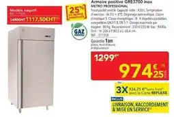 METRO Metro - armoire positive gre3700 inox professional offre
