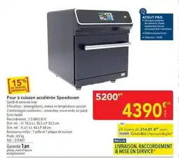 METRO Dim - four a cuisson acceleree speedoven offre