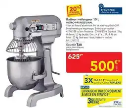 METRO Metro - batteur mélangeur 10 l offre