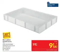METRO Dim - bac à pâton offre