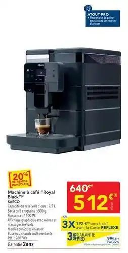 METRO Saeco - machine à café royal bianco offre