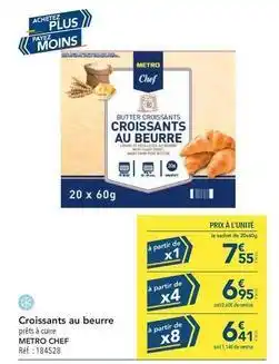 METRO Metro - croissants au beurre offre