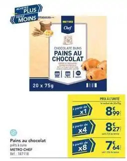 METRO Metro - pains au chocolat offre