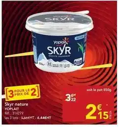 METRO Yoplait - skyr nature offre
