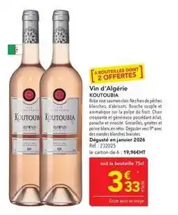 METRO Vin d'algerie offre