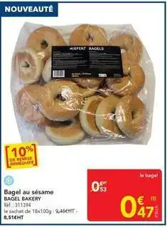METRO Bagel au sésame offre