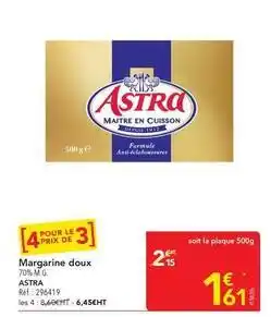 METRO Astra - margarine doux offre