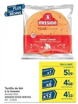 METRO Tortilla de blé à la tomate offre