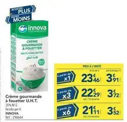 METRO Crème gourmande à fouetter u.h.t offre