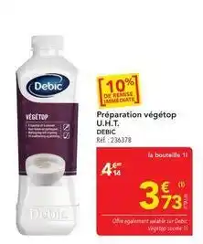 METRO Debic - préparation végétop u.h.t offre