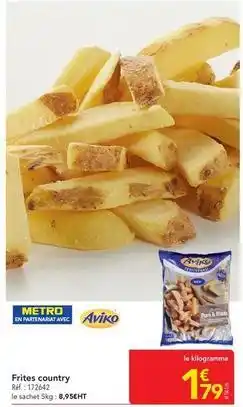 METRO Aviko - frites country offre