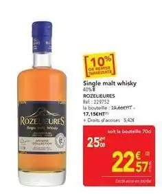 METRO Single malt whisky offre