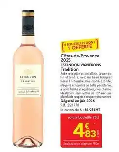 METRO Estandon - cotes-de-provence 2025 offre