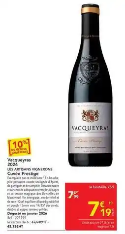 METRO Magnum - vegequeyras 2020 les aretsons offre