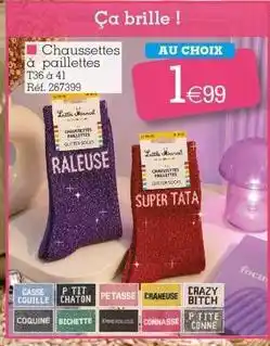 Kandy Marcel - chaussettes à paillettes offre