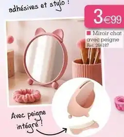 Kandy Miroir chat avec peigne offre