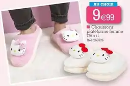 Kandy Chaussons plateforme femme offre