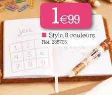 Kandy Stylo 8 couleurs offre