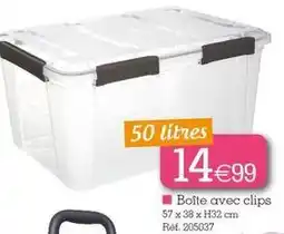 Kandy Boîte avec clips offre