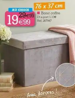 Kandy Banc coffre offre