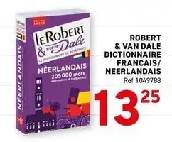 Trafic Robert & van dale dictionnaire francais/neerlandais offre
