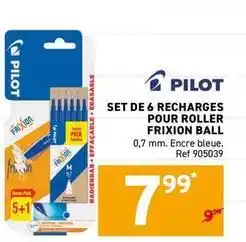 Trafic Pilot - set de 6 recharges pour roller frixion ball offre