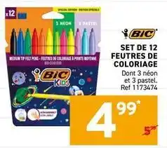 Trafic Bic - set de 12 feutres de coloriage offre