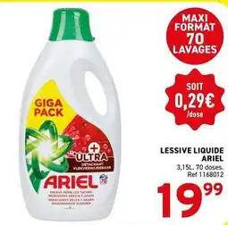 Trafic Ariel - lessive liquide offre