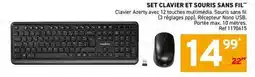 Trafic Set clavier et souris sans fil offre
