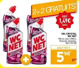 Trafic Wc net - gel crystal offre