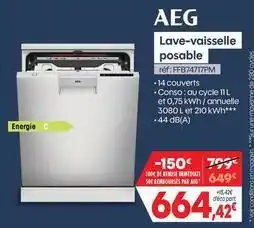 Pro&Cie Aeg - lave-vaisselle posable offre