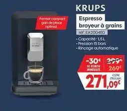 Pro&Cie Krups - espresso broyeur à grains offre