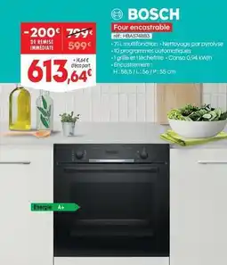 Pro&Cie Bosch - four encastrable kdfb48v183 offre