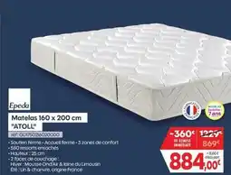 Pro&Cie Epéda - matelas 160 x 200 cm offre