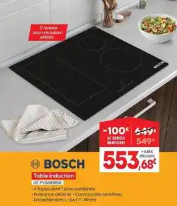 Pro&Cie Bosch - table induction offre