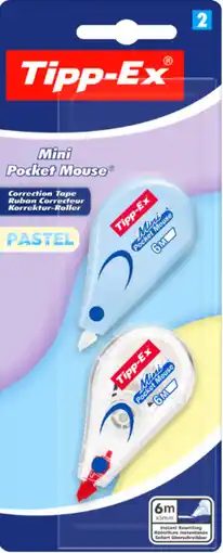 Bureau Vallée Tipp-ex - 2 correcteurs minu pocket mouse offre