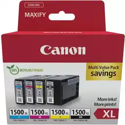 Bureau Vallée Canon - pack de 4 cartouches d'encre pgi-1500 xl offre