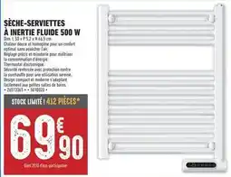 Brico Cash Dim - sèche-serviettes à inertie fluide 500 w offre