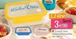 Kandy Dolce Vita Lunch box compartimentée offre