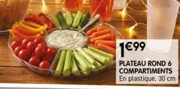 Kandy PLATEAU ROND 6 COMPARTIMENTS offre