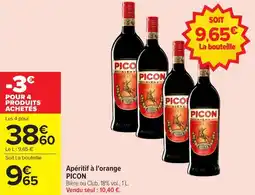 Carrefour PICON Apéritif à l'orange offre