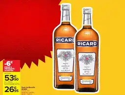 Carrefour RICARD Pastis de Marseille offre