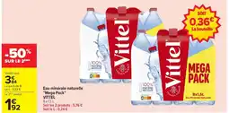 Carrefour VITTEL Eau minérale naturelle "Mega Pack" offre