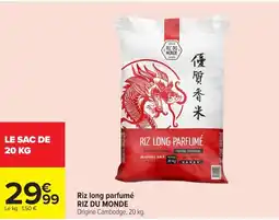 Carrefour RIZ DU MONDE Riz long parfumé offre