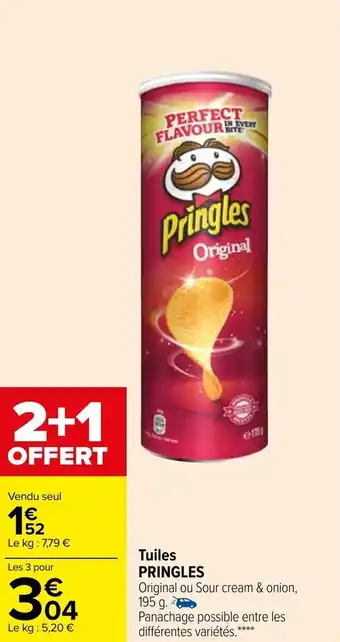 Carrefour Tuiles PRINGLES offre