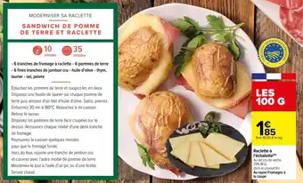 Carrefour Raclette à l'échalotte offre