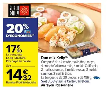 Carrefour Duo mix kelly offre